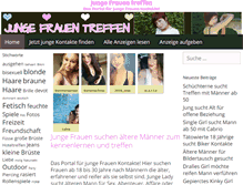 Tablet Screenshot of jungefrauentreffen.com